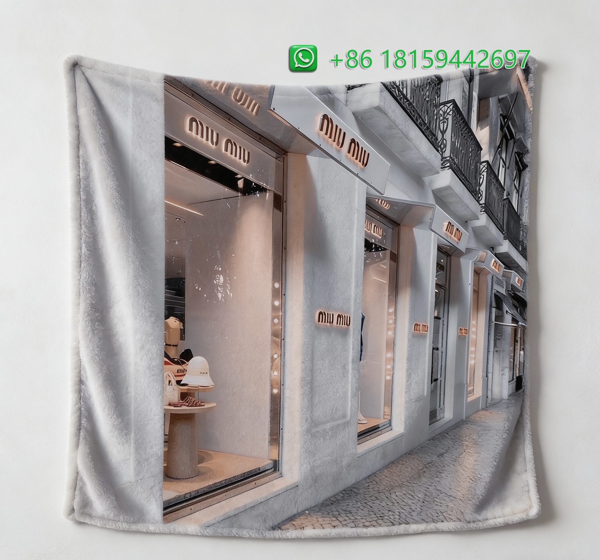 Miumiu Throw Blankets